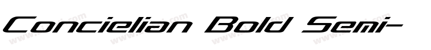 Concielian Bold Semi字体转换